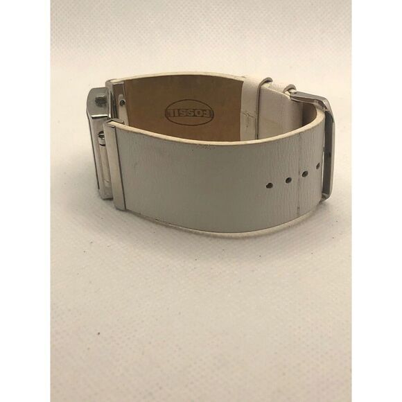 Fossil ES1838 Women's White Leather Analog White Dial Quartz Genuine Watch CM33 - Picture 8 of 9